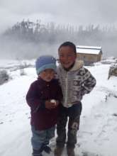 Enjoying the Snow.