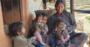 A poor Humli family