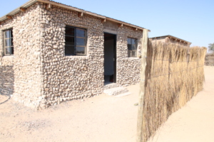 The newly finished healing hut