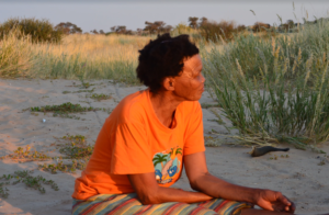 Bushman Elder on the Kalahari Dunes