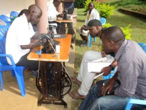 Learning to use treadle sewing machines