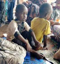 Children in the Falhadie IDP Camp