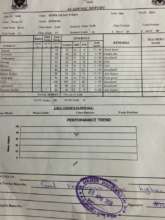 lilian's school report form