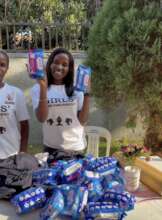 reusable sanitary towels distributed