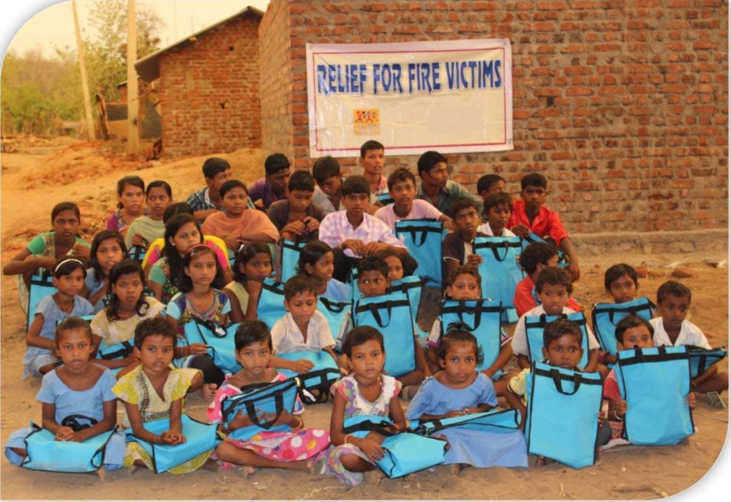 Education material support to the children