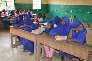 Girls in their classromms