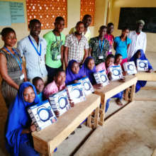 Bubesa Primary Students with Solar Lanterns