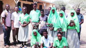Few Students of Sera Primary Posing with Lanterns