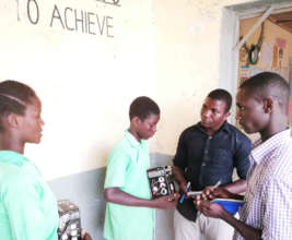 Omar receiving lantern