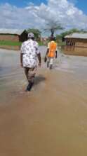 Floods marooned villages