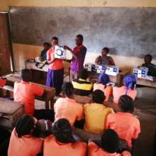 Martha Receiving Solar Lantern