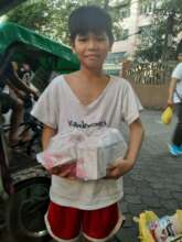 Patients received their medicines after checkups.