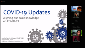 Actual footage of the webinar