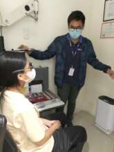 Lara Mae, 15 years old, underwent her eye check up