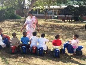Learning to ride our bikes