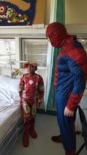 SK meeting his superhero!