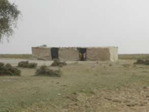 Temporary school at Bantam