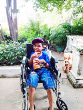 Pektra enjoying a day out