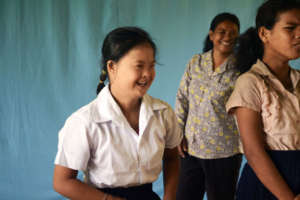 Happy to finally be able to go to school!