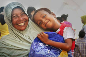 Mother and son at Epic Arts