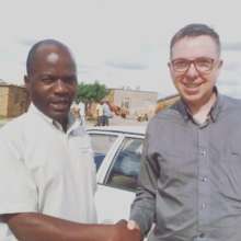 r Harding on a home visit in with nurse Chenjerai