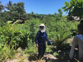 Josephine - one of the beekeepers we support