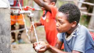 Enjoying clean water!