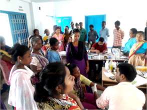Crowd at one of the Health Camps