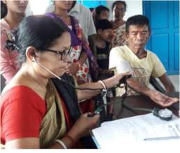 Initial Health Condition Checking at Camp