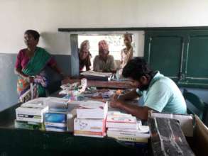 Crowd at the Medicine Counter