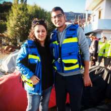 IsraAID mobile medical clinic, the team - Lesbos