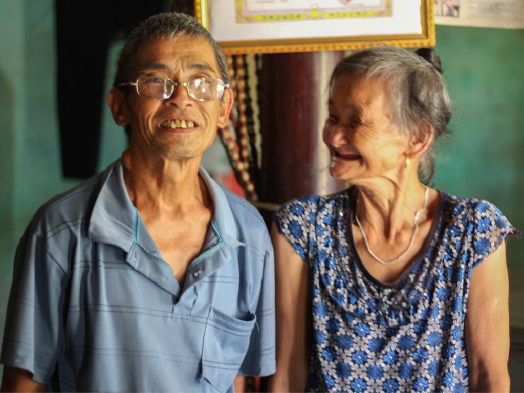 Mr Phuc and Phan, undaunted after losing children
