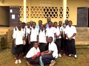Girls at the Technical Middle school in Bankondji