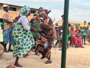 Dancing at Djirnda community mobilization meeting