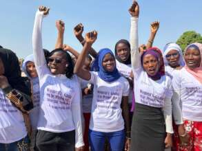 High school student leaders in Karang, Senegal