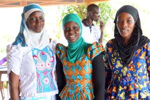 Alumni panelists Rokhaya, Mariama and Maimouna