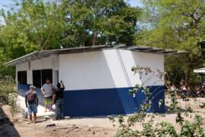 rear view of classrooms