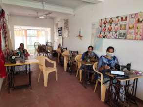 Women trained at our handicrafts Centre