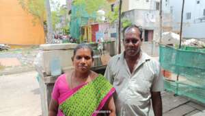 Woman beneficiary supported to rebuild home