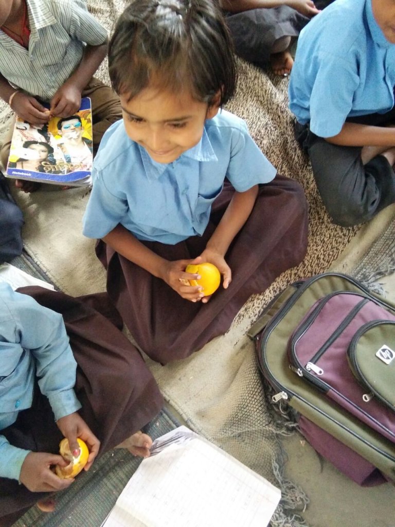 Enjoying orange