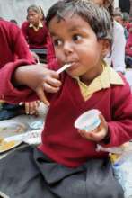 enjoying icecream