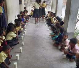 DRINKING MILK AT SCHOOL