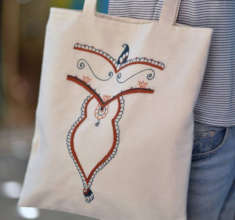 Made and sold in Jordan - one of the Hope bags