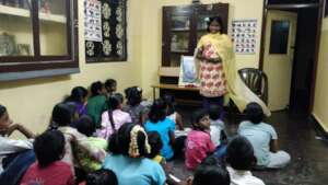 Children at our Rainbow Nagar Evening School