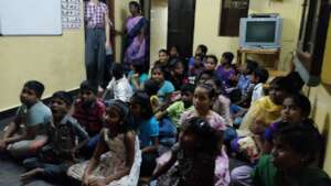 Children at our Rainbow Nagar Evening School