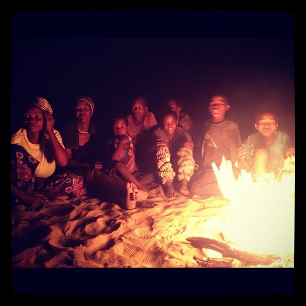 At the campfire