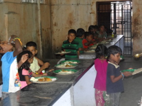 Children drinking water