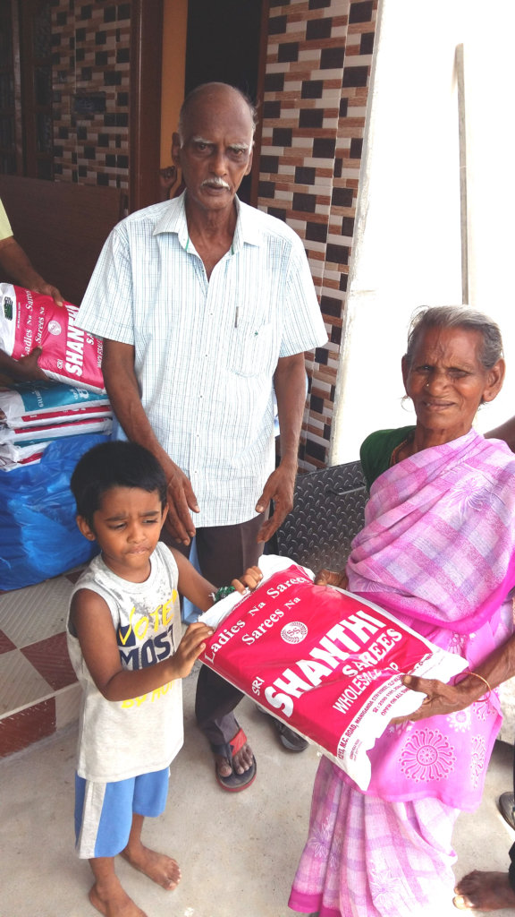 Food to neglected lonely elder women