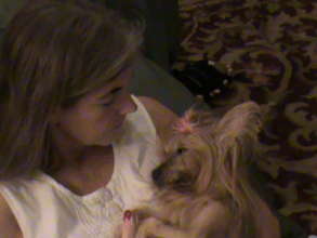 Nikki and Sugar when Sugar was so sick
