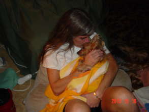 Nikki and Sugar at the end of our baby's life-RIP
